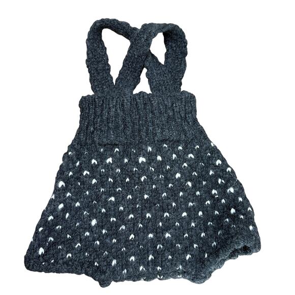 Buho Barcelona Knit Romper Size 6 Months Overalls Wool Blend Winter Classic - Picture 2 of 12